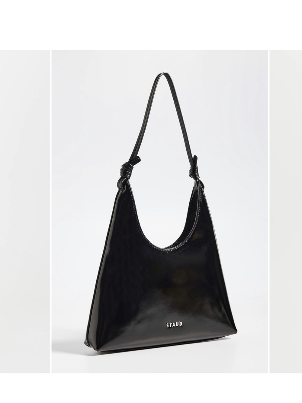New Staud Winona Shoulder Black Bag - Picture 3 of 13
